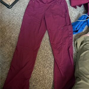 Healing Hands Women's Burgundy Scrub Pants